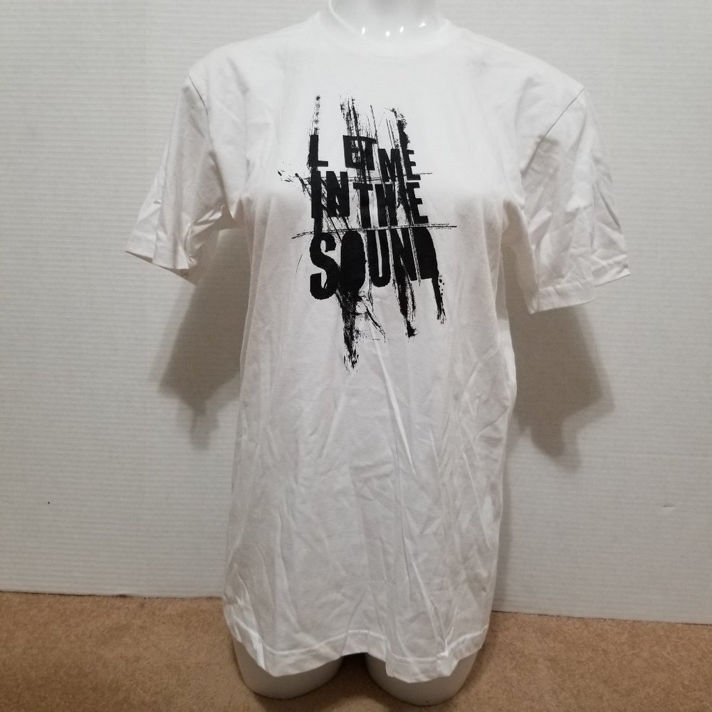 U2 shirt Medium Let Me In The Sound lyric graphic band merch Get On Your Boots